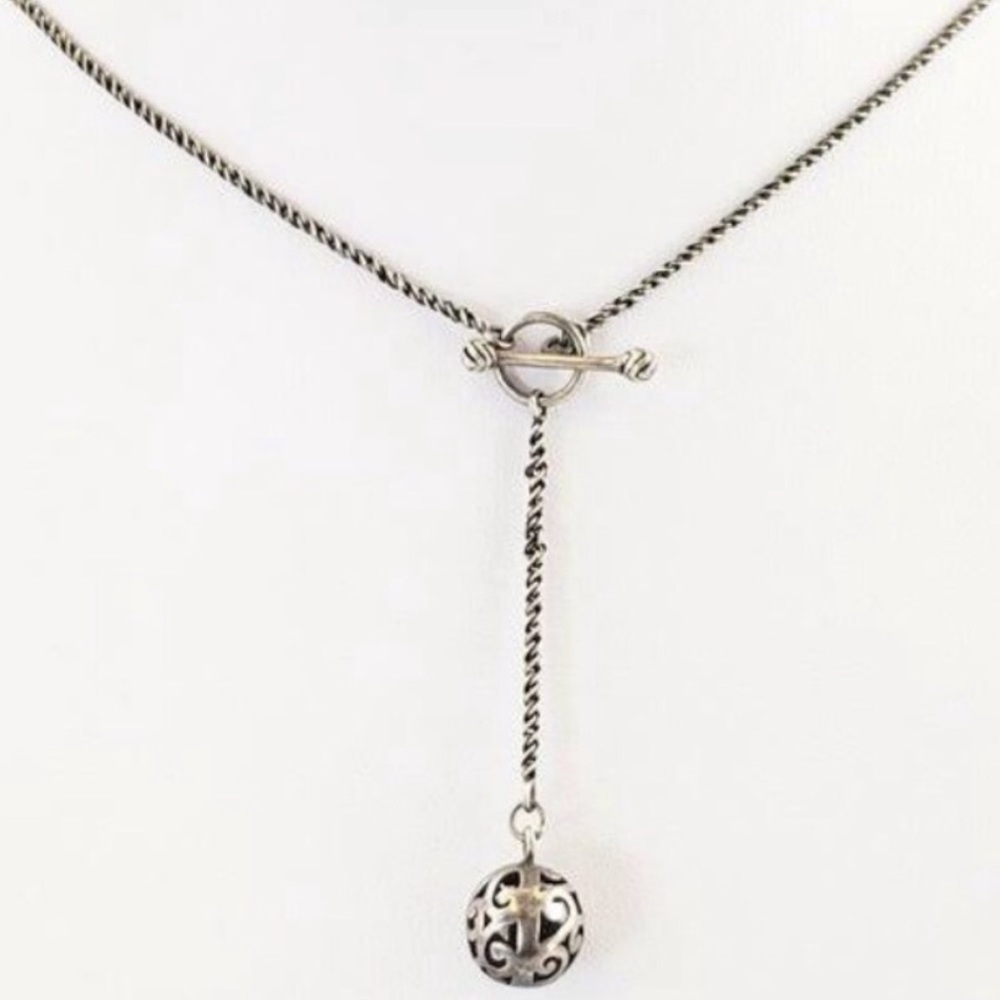 Silpada Oxidized Sterling Silver Lariat Necklace